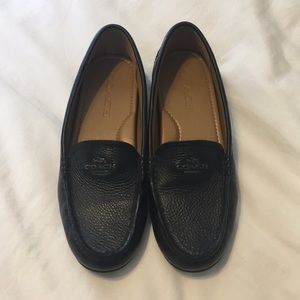Genuine Leather Coach Mary Lockup Driving Shoes